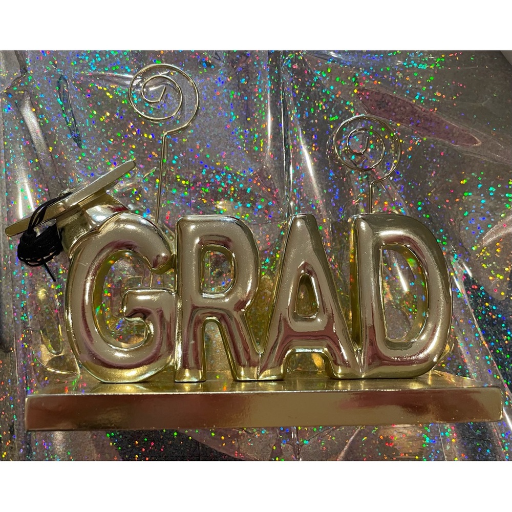 Gold Graduation Photo Holder